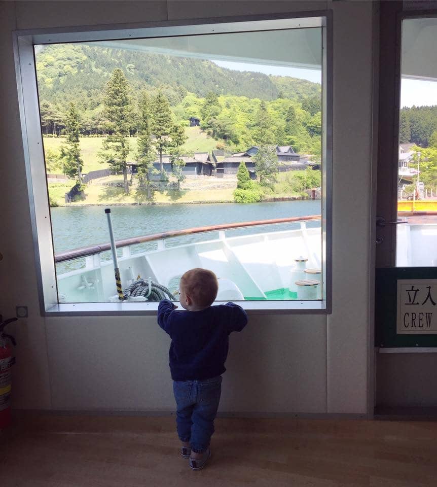 hakone boat - Japan with Kids