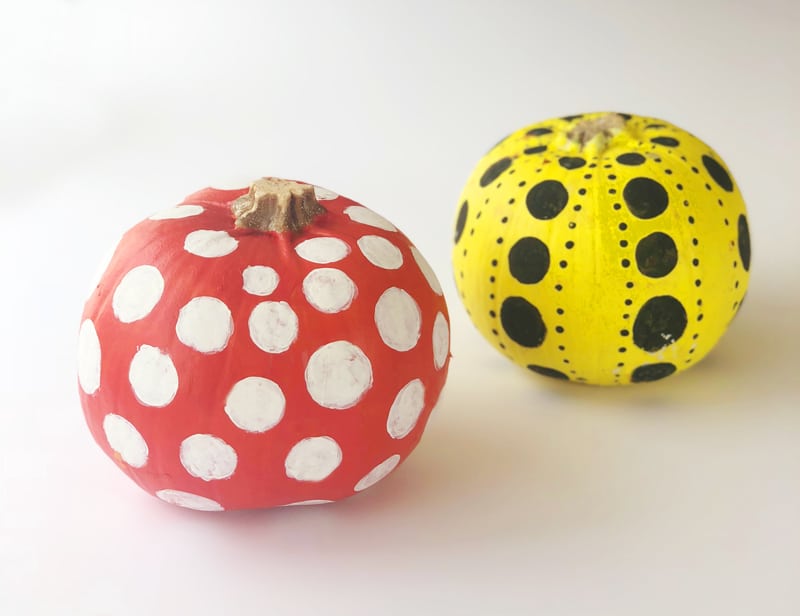 IN THE STYLE OF YAYOI KUSAMA – PUMPKIN PAINTING