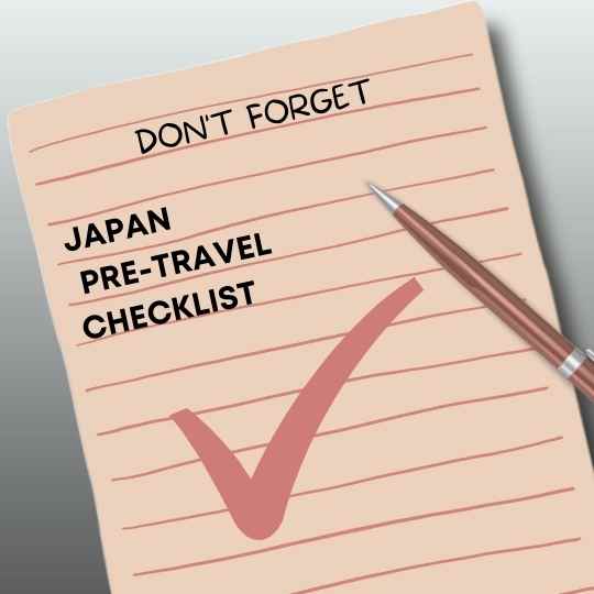japan pre travel